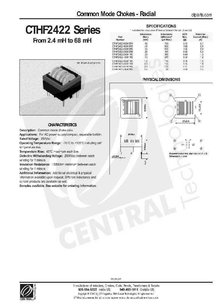 CTHF2422_4436004.PDF Datasheet
