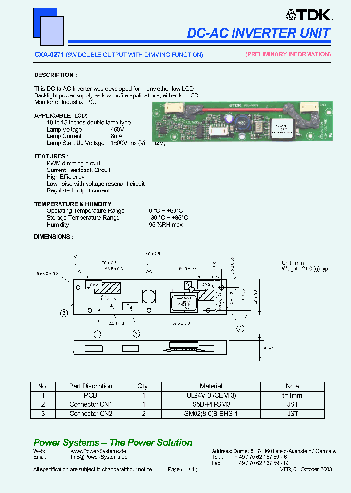 CXA-0271_4669676.PDF Datasheet