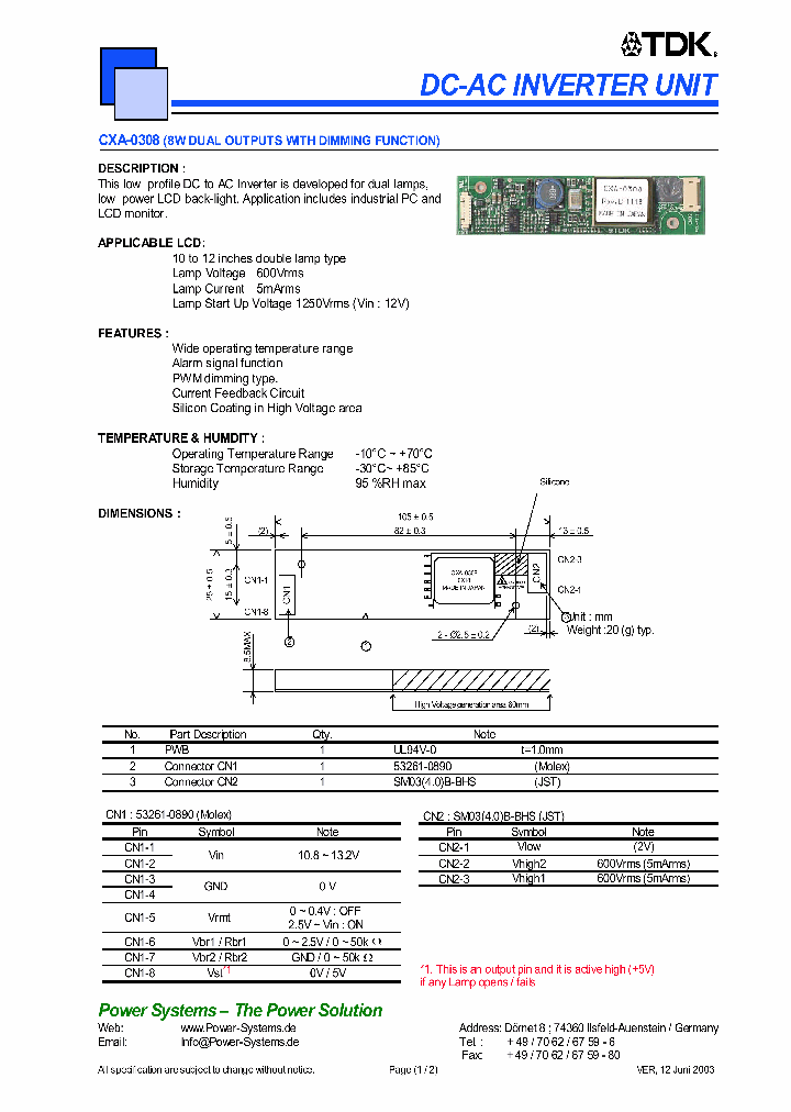 CXA-0308_4669679.PDF Datasheet