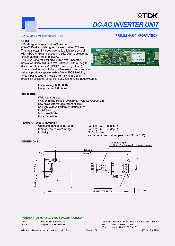 CXA-0345_4669687.PDF Datasheet