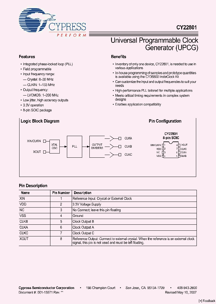 CY22801FXC_4216178.PDF Datasheet
