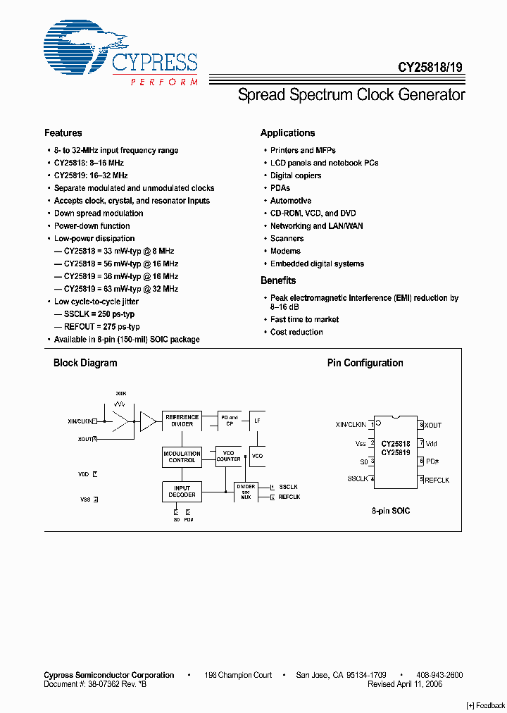 CY25818SXC_4258227.PDF Datasheet