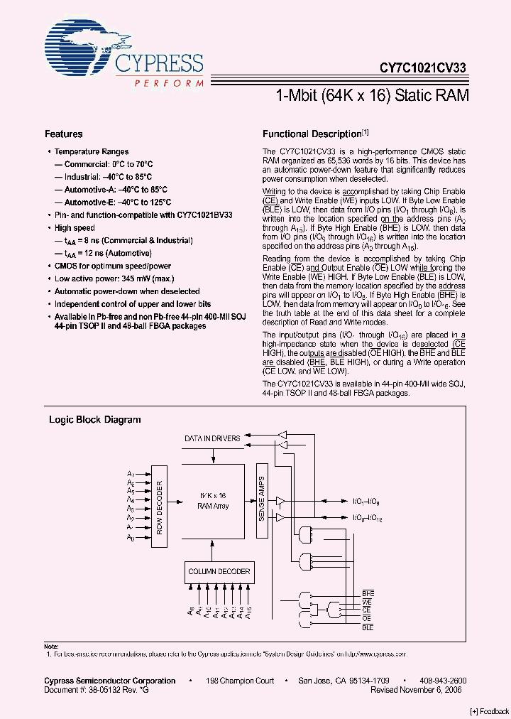 CY7C1021CV3306_4776220.PDF Datasheet