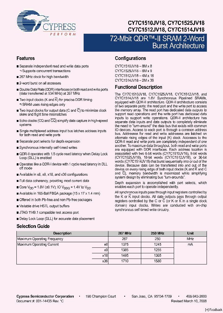 CY7C1510JV18-250BZXC_4487467.PDF Datasheet