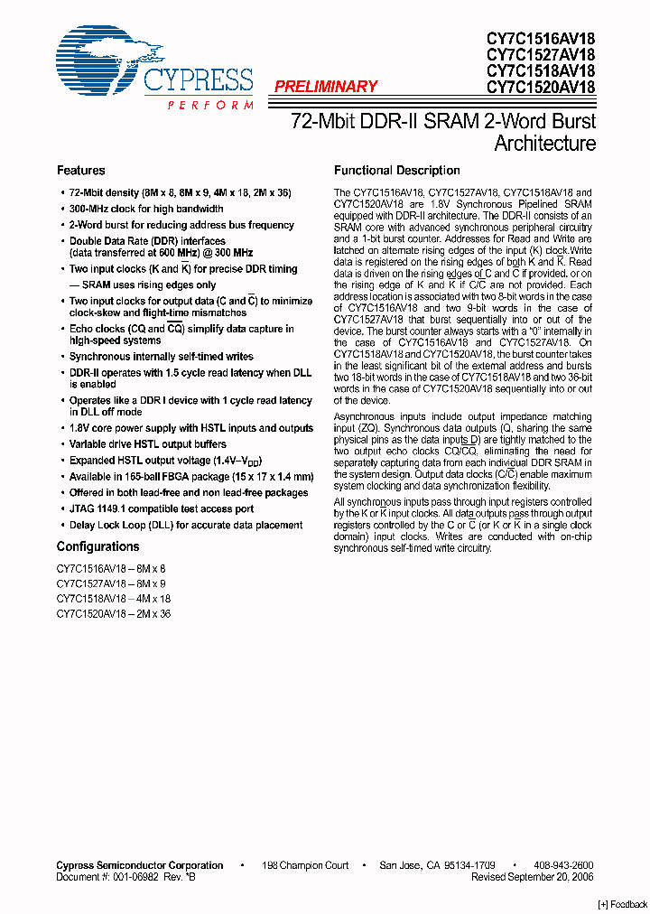 CY7C1527AV18_4239534.PDF Datasheet