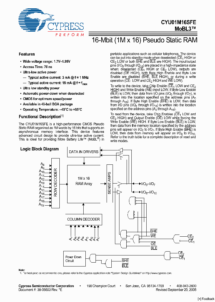 CYU01M16SFEU-70BVXI_4194481.PDF Datasheet