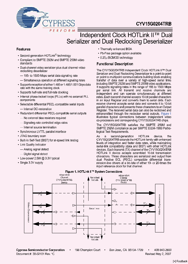 CYV15G0204TRB_4218268.PDF Datasheet