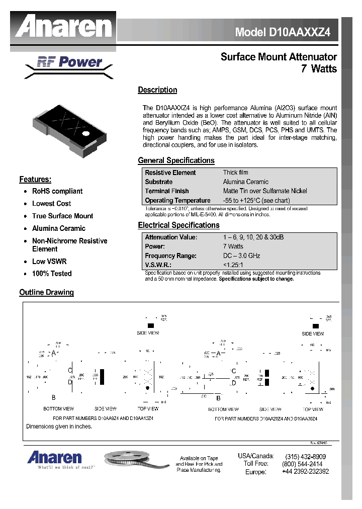 D10AA30Z4_4461792.PDF Datasheet