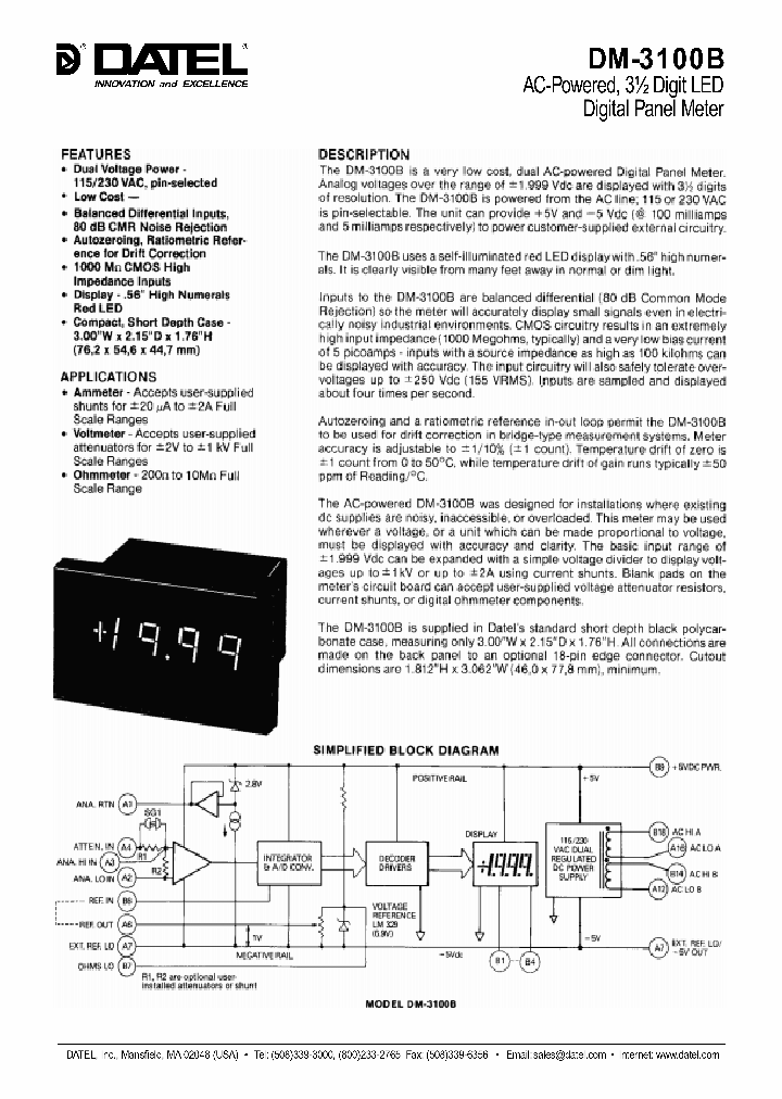 DM-3100B_4820320.PDF Datasheet