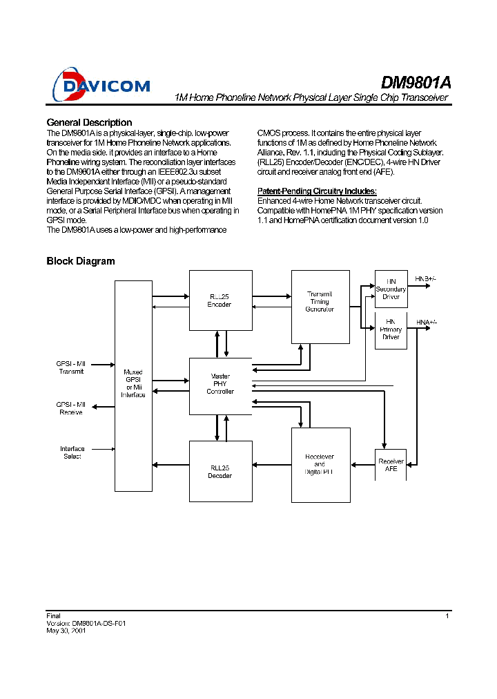 DM9801A_4600276.PDF Datasheet