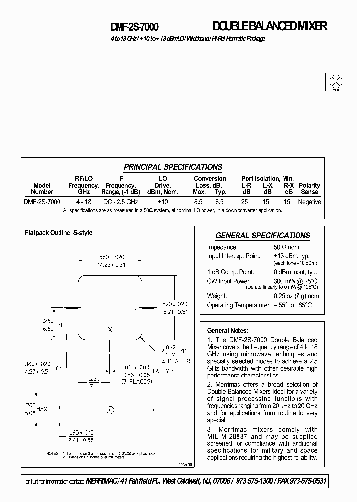 DMF-2S-7000_4819633.PDF Datasheet