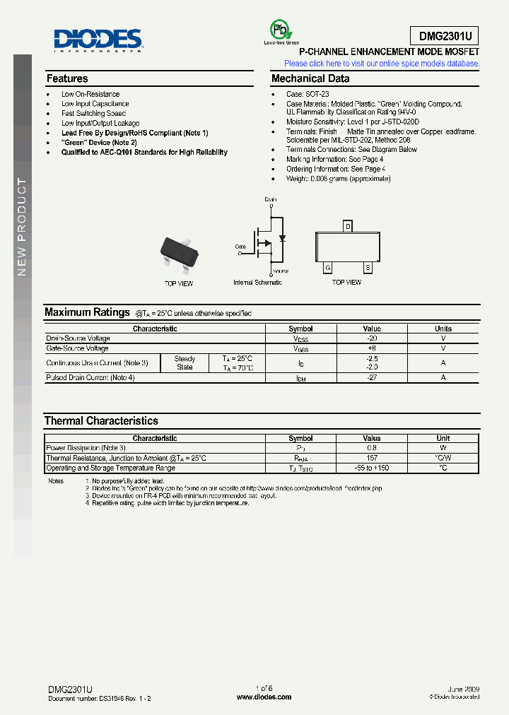 DMG2301U_4608492.PDF Datasheet