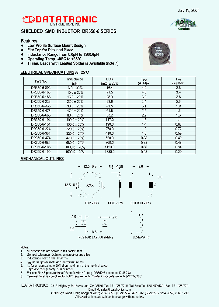 DR350-6-103_4579695.PDF Datasheet