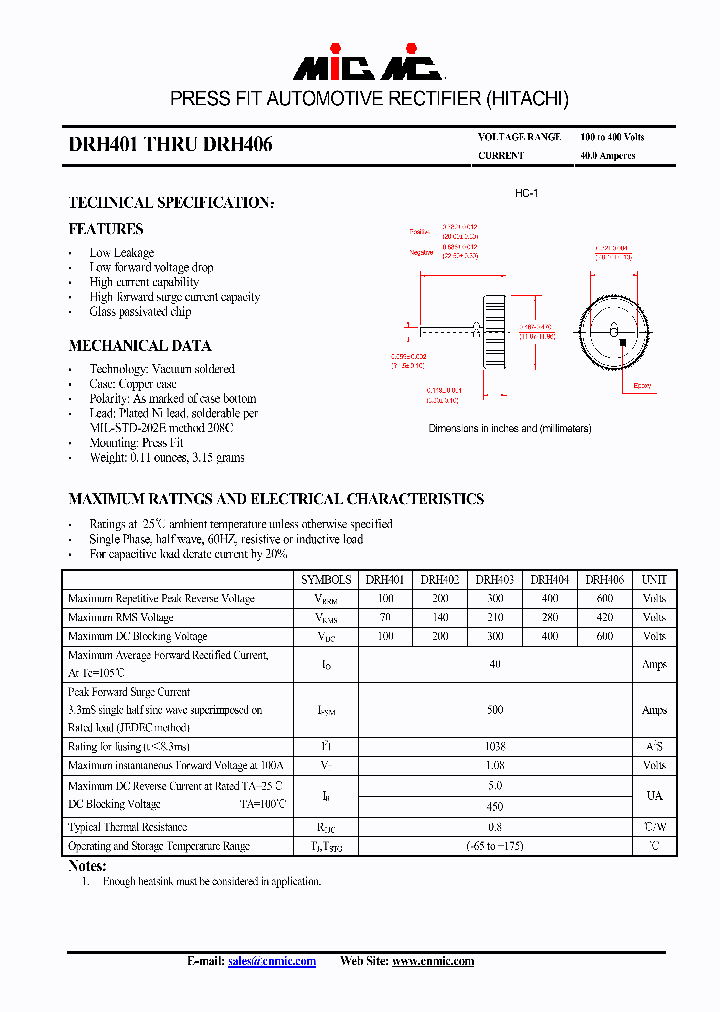 DRH401_4442204.PDF Datasheet