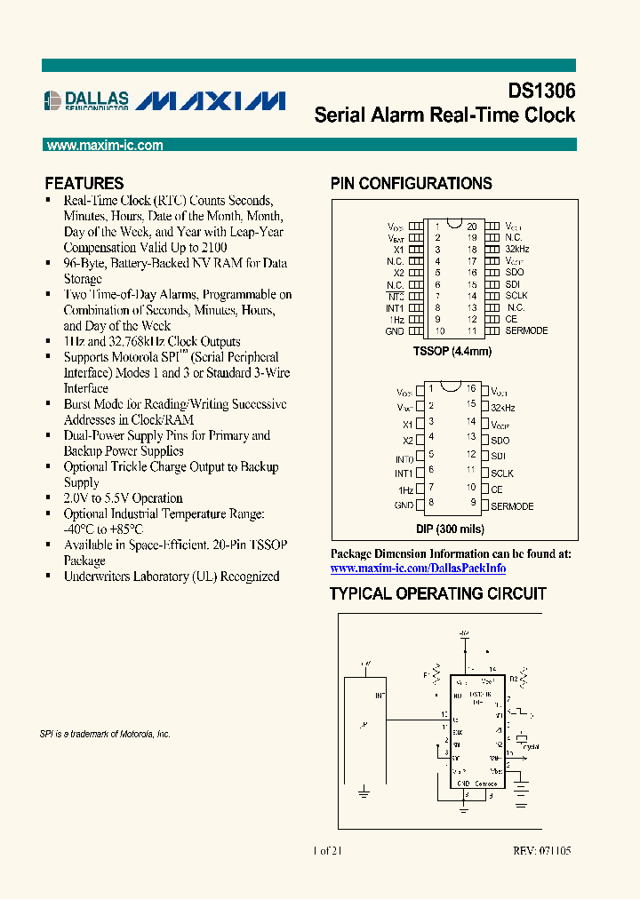 DS1306EN_4351849.PDF Datasheet