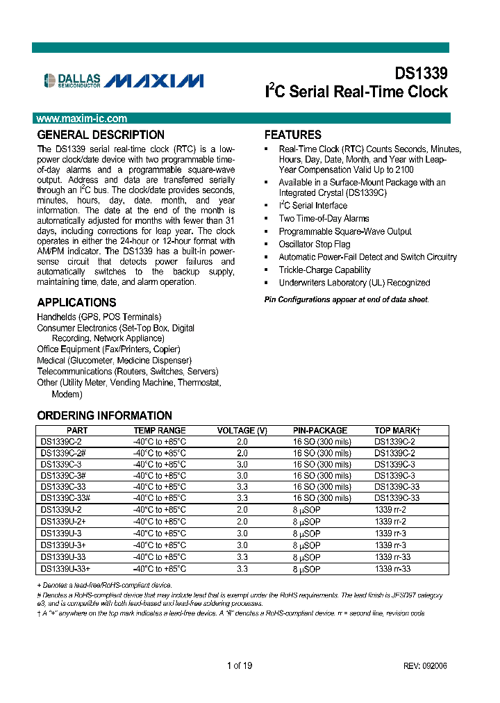DS1339C-2_4478657.PDF Datasheet
