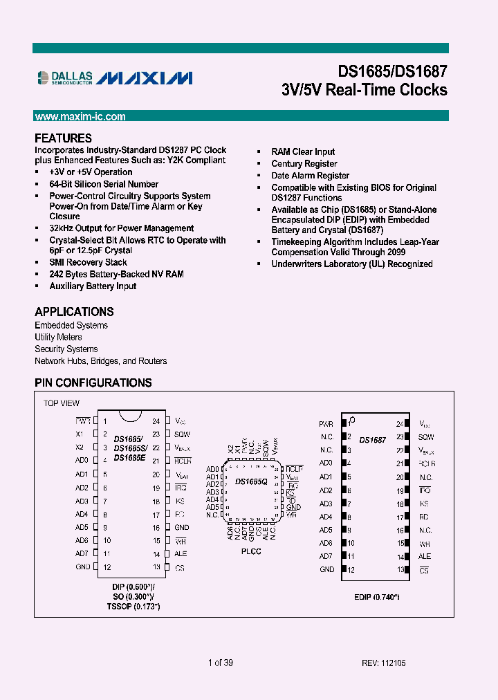 DS1685QN-5_4549296.PDF Datasheet