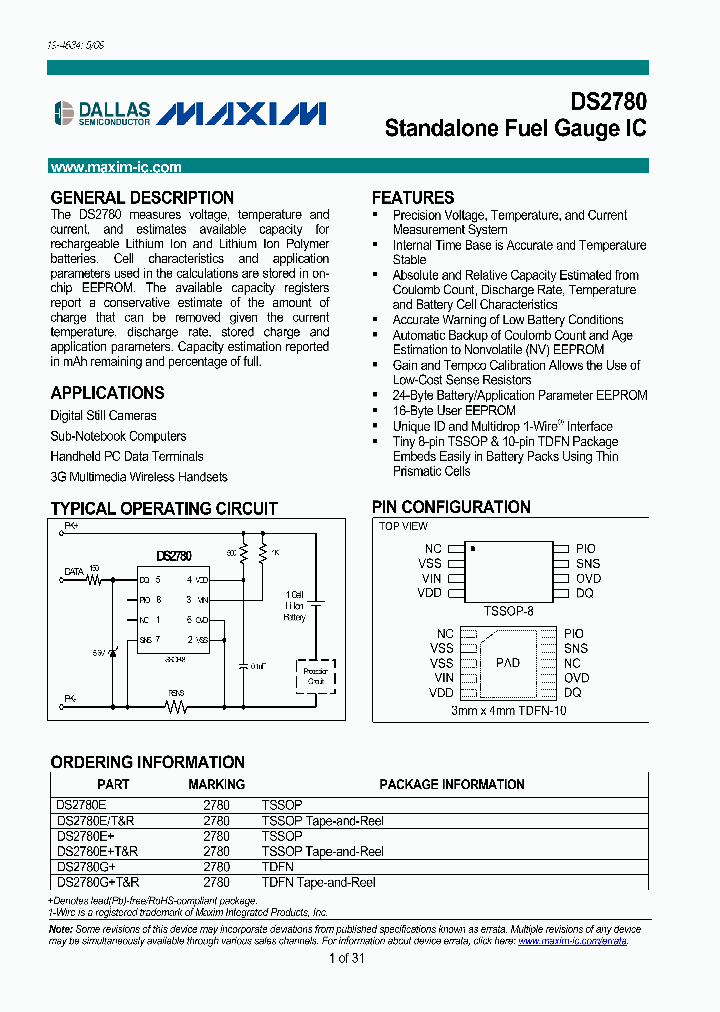 DS2780G_4724974.PDF Datasheet