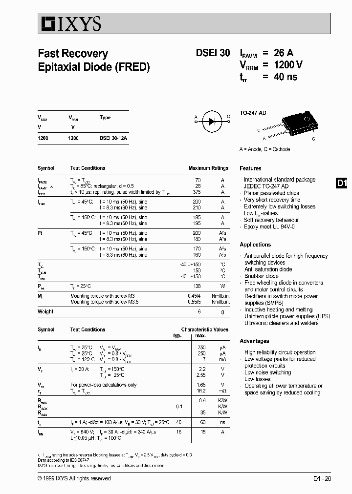 DSEI30-12A_4222438.PDF Datasheet