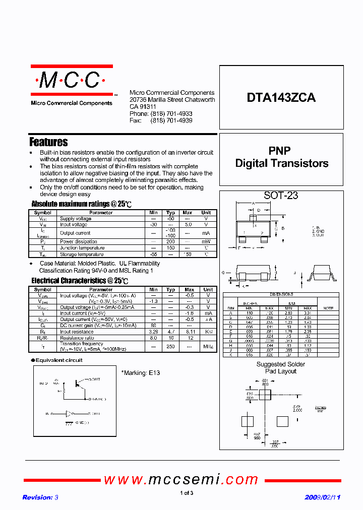 DTA143ZCA-TP_4671778.PDF Datasheet