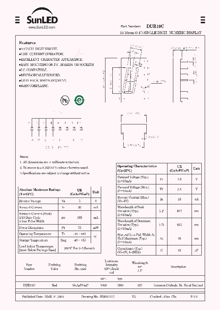 DUR10C_4789795.PDF Datasheet