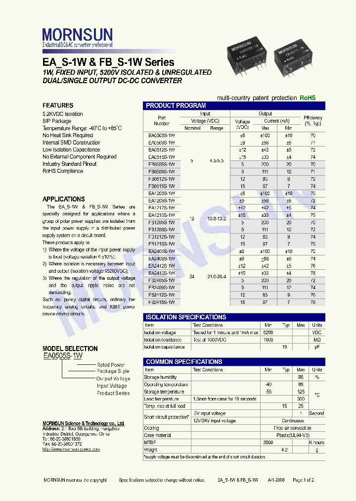 EA0512S-1W_4581516.PDF Datasheet