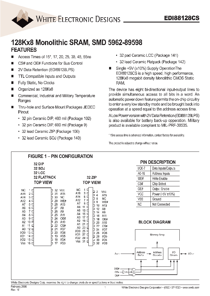 EDI88128CDXZI_4726086.PDF Datasheet