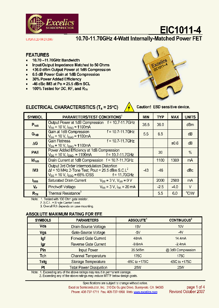 EIC1011-4_4454434.PDF Datasheet