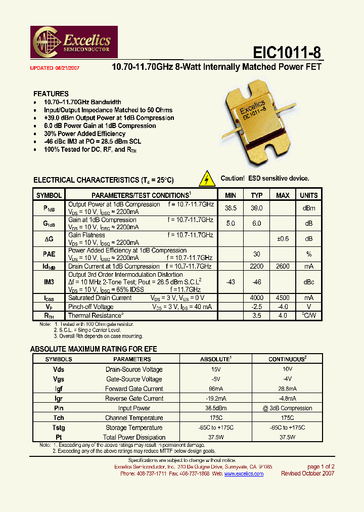 EIC1011-8_4454435.PDF Datasheet