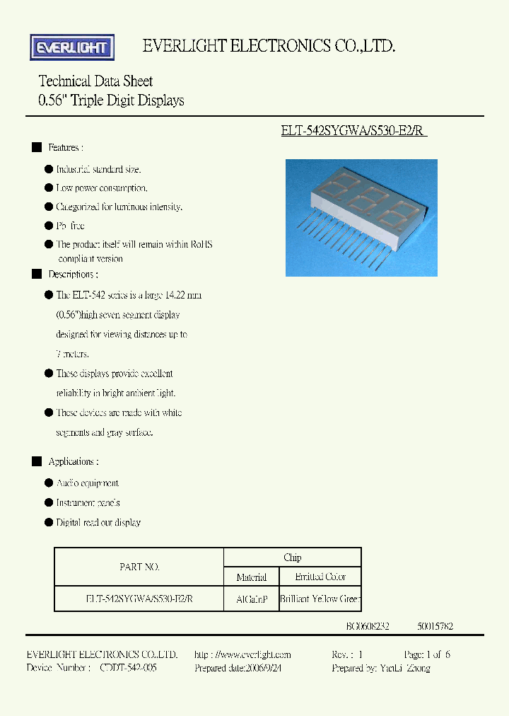 ELT-542SYGWA_4451937.PDF Datasheet