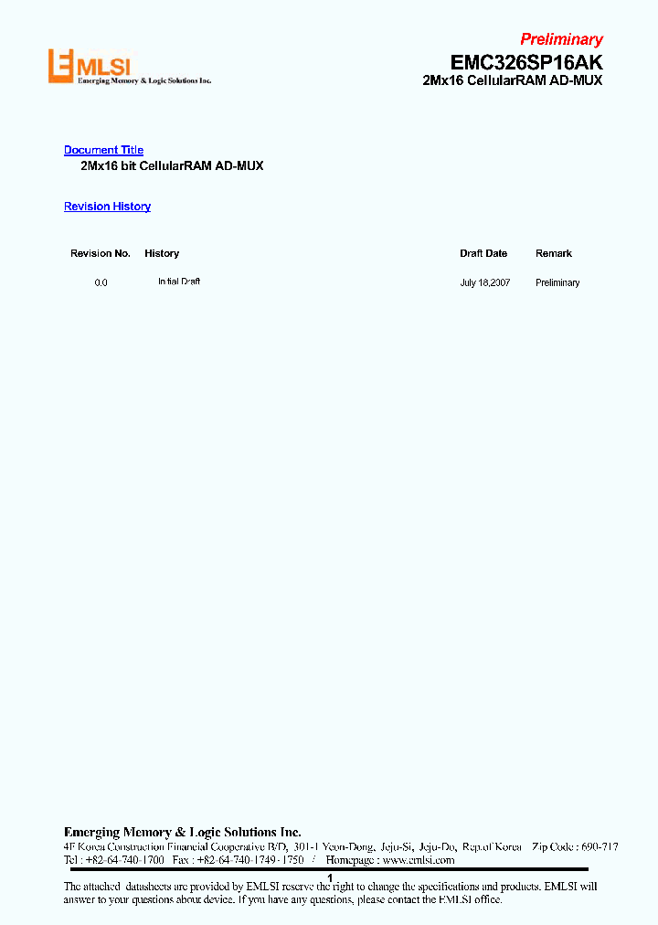 EMC326SP16AKS-90L_4459727.PDF Datasheet