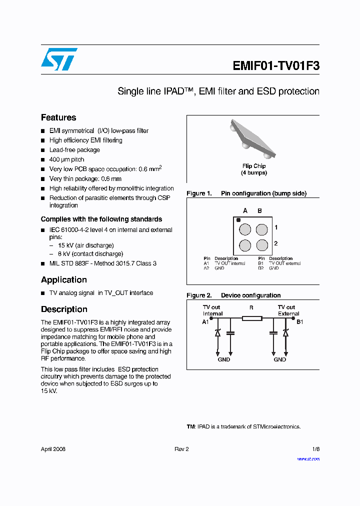 EMIF01-TV01F3_4222648.PDF Datasheet