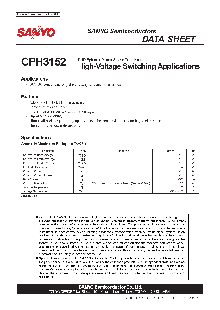 ENA0884A_4492497.PDF Datasheet
