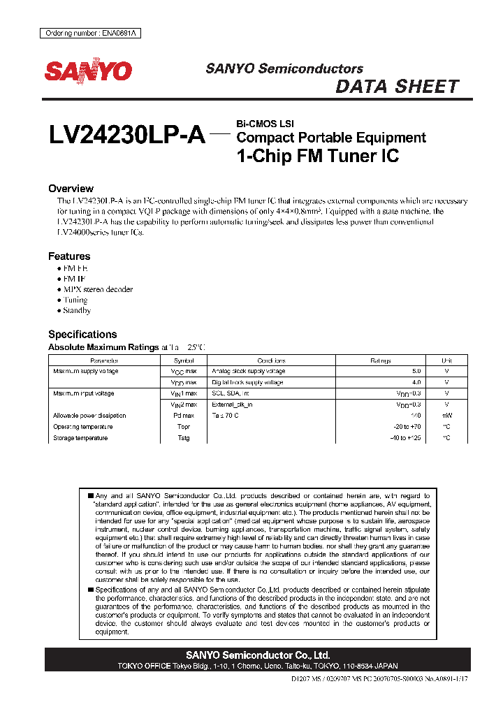 ENA0891A_4520141.PDF Datasheet