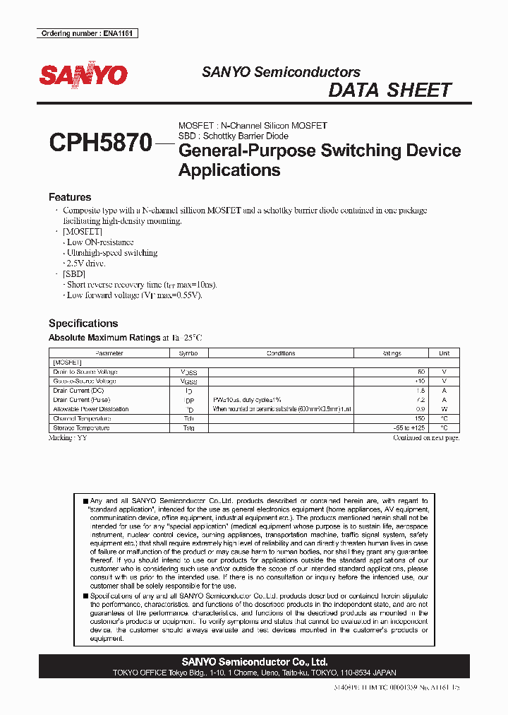 ENA1161_4316032.PDF Datasheet