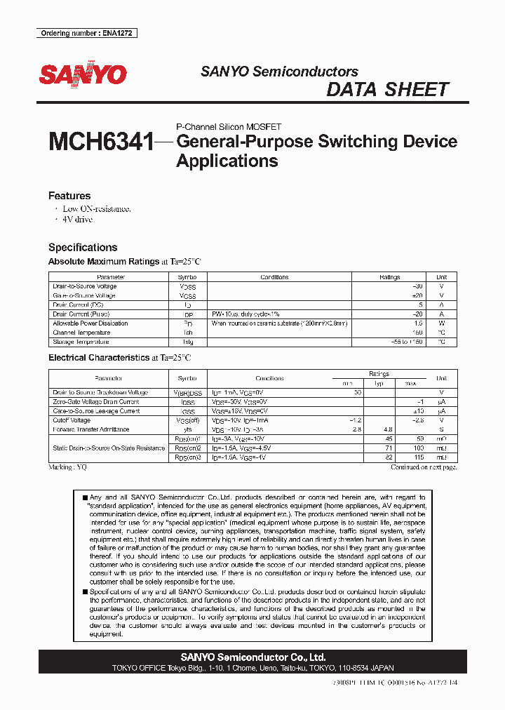 ENA1272_4787897.PDF Datasheet