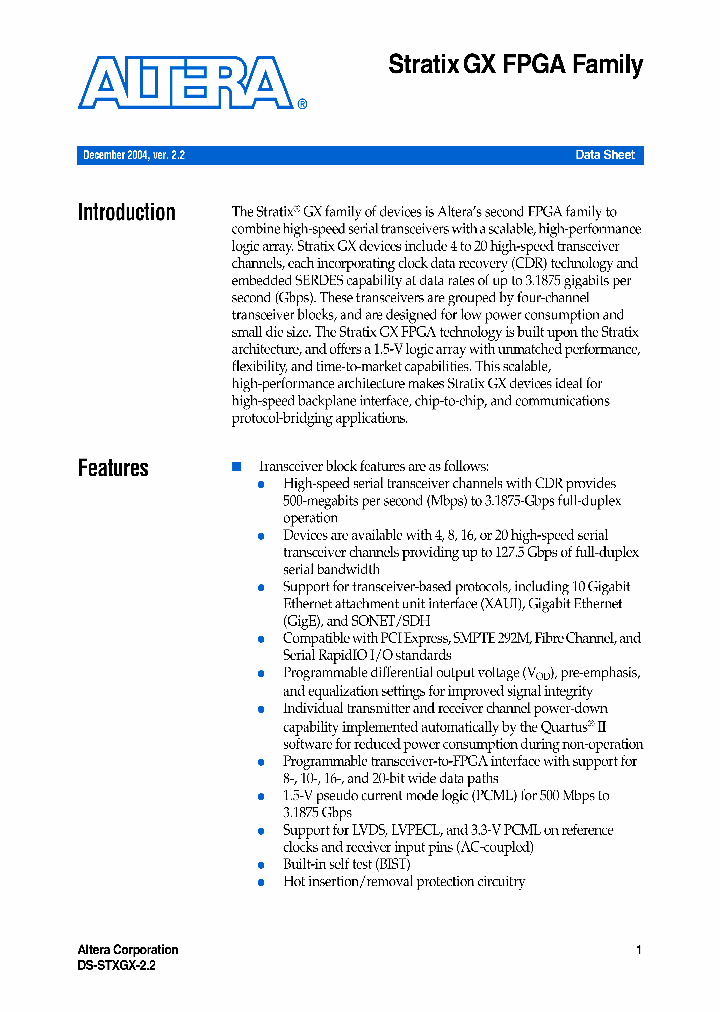 EP1SGX40D_4521280.PDF Datasheet