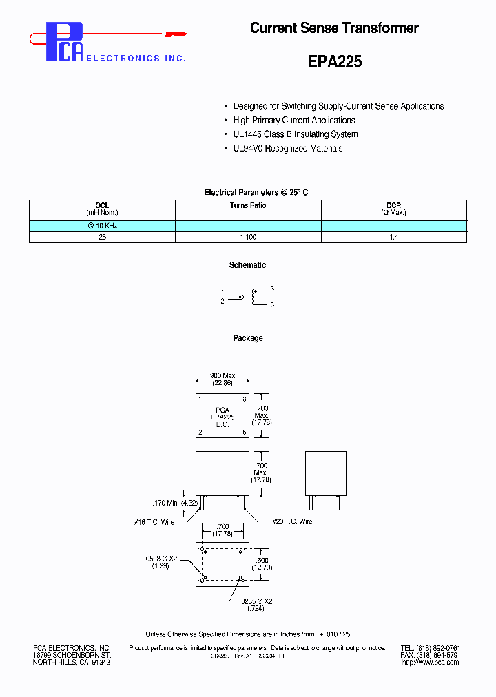 EPA225_4371118.PDF Datasheet