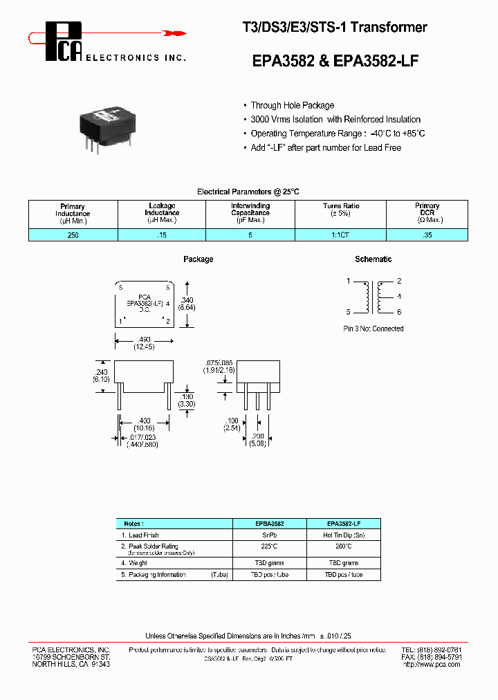EPA3582-LF_4733528.PDF Datasheet