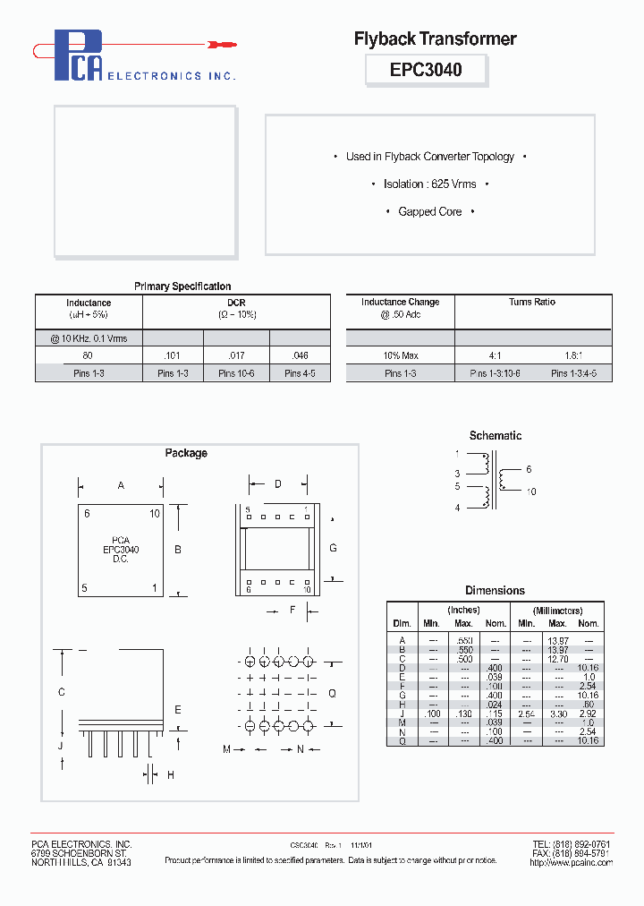 EPC3040_4479666.PDF Datasheet