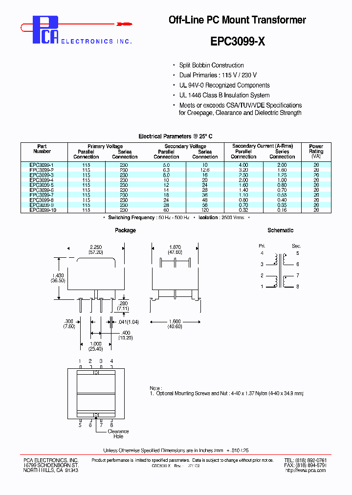EPC3099-1_4479578.PDF Datasheet