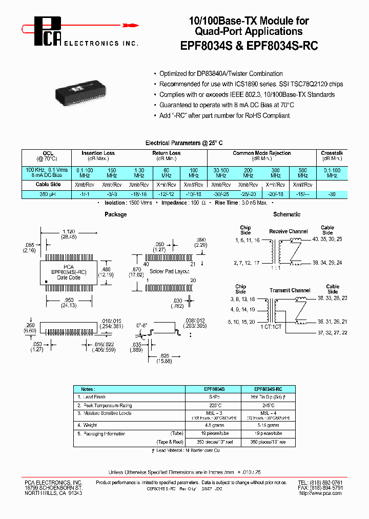 EPF8034S-RC_4506547.PDF Datasheet