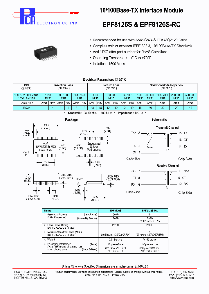 EPF8126S_4707360.PDF Datasheet
