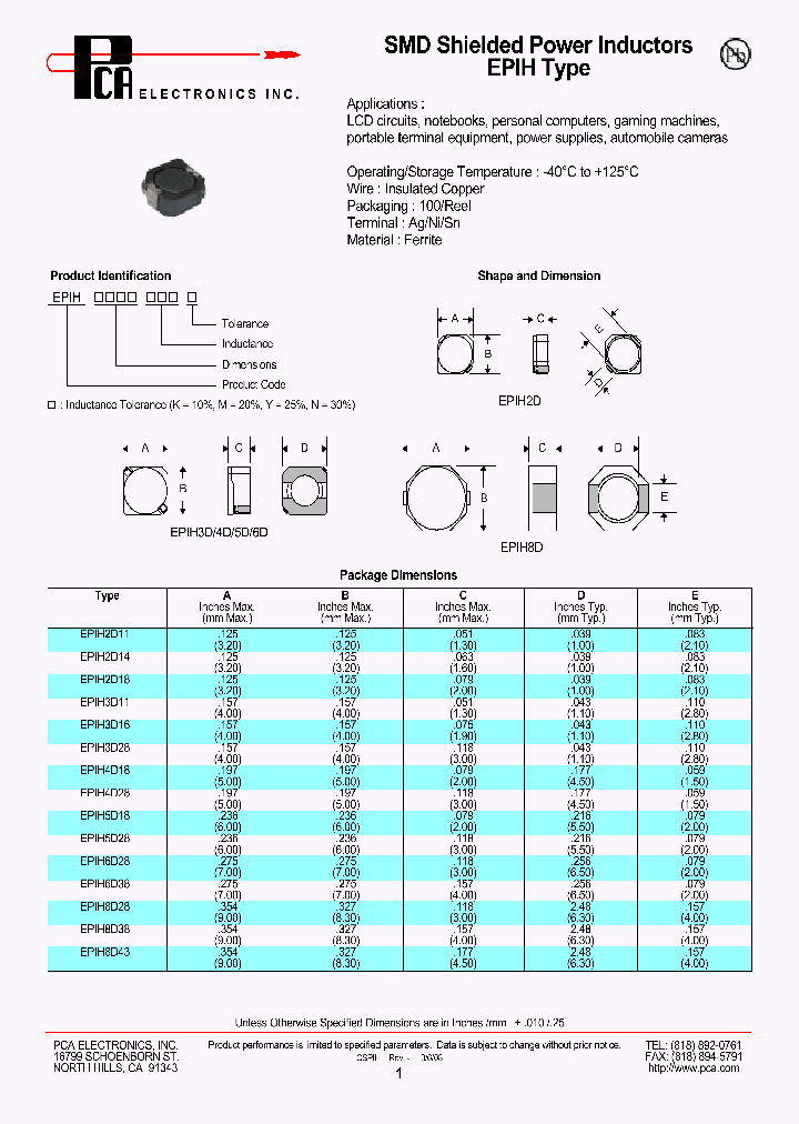 EPIH4D18_4539981.PDF Datasheet