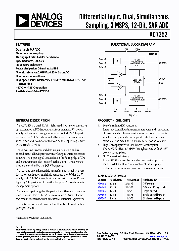EVAL-AD7352EDZ_4276650.PDF Datasheet