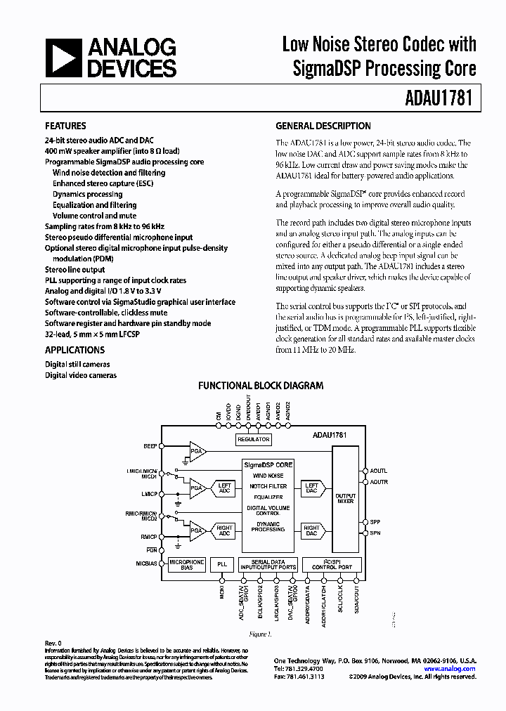 EVAL-ADAU1781Z_4547242.PDF Datasheet
