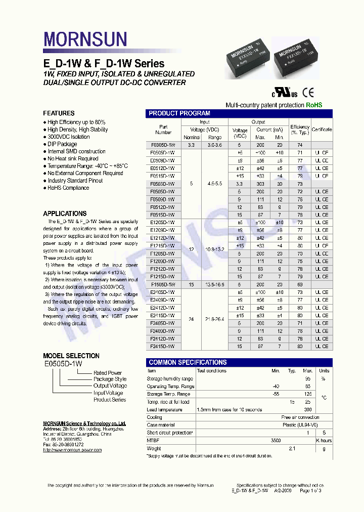 F1212D-1W_4460380.PDF Datasheet