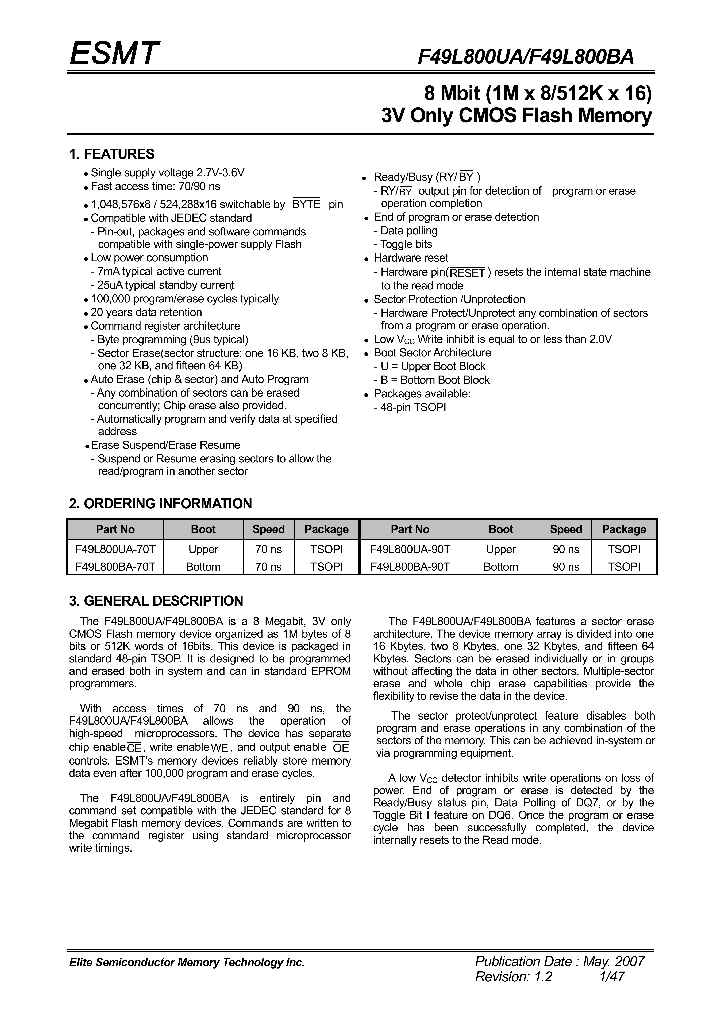F49L800BA_4219981.PDF Datasheet
