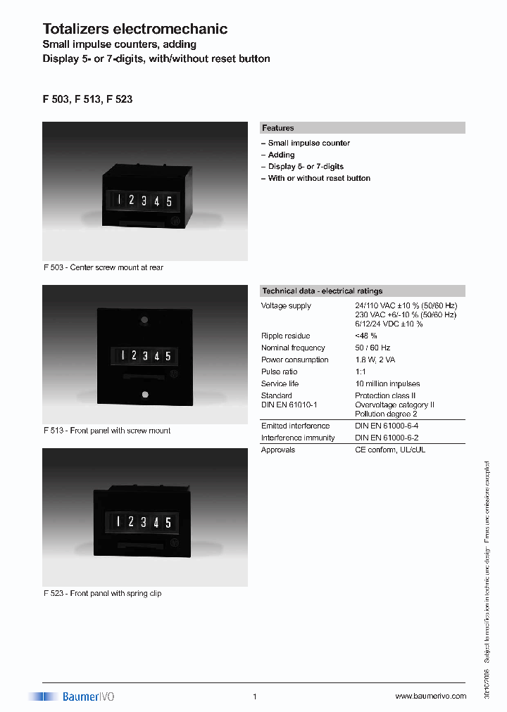 F503030BA1A_4523037.PDF Datasheet