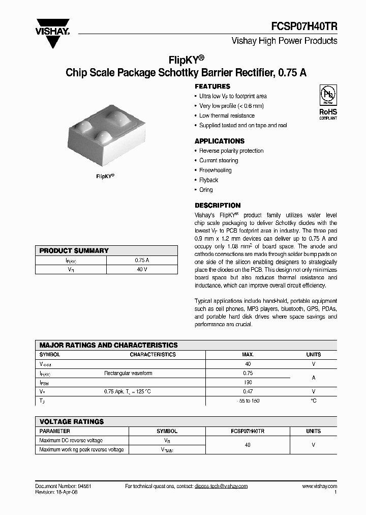 FCSP07H40TR_4329315.PDF Datasheet